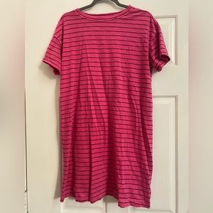 Old Navy Striped Pink Dress-size Small (Perfect DIY Eyeore Costume!)